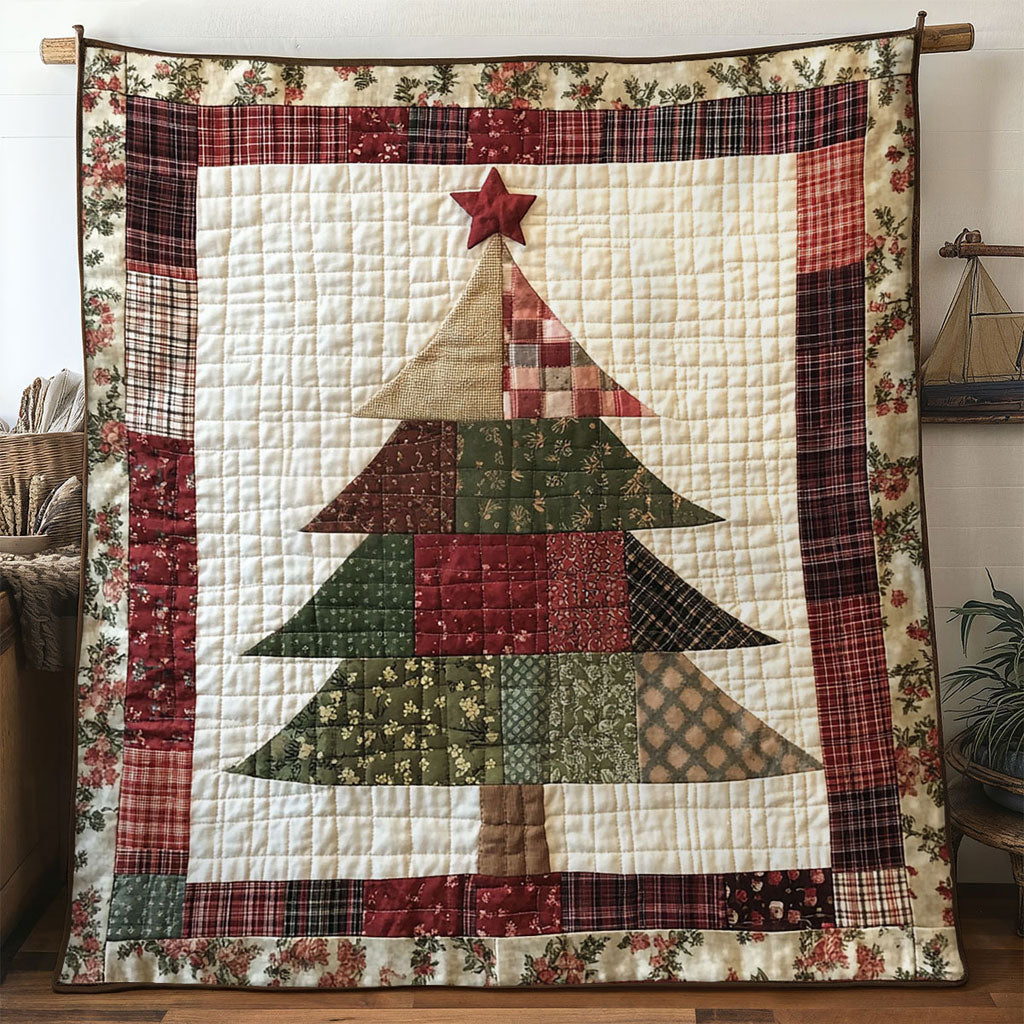 Holiday Patch Christmas Tree WN1211059CL Quilt