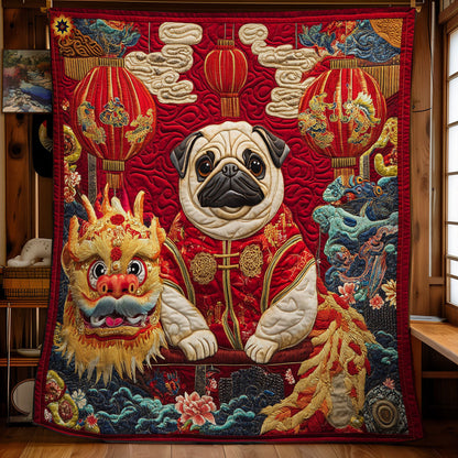 New Year Dog WY2312048CL Quilt
