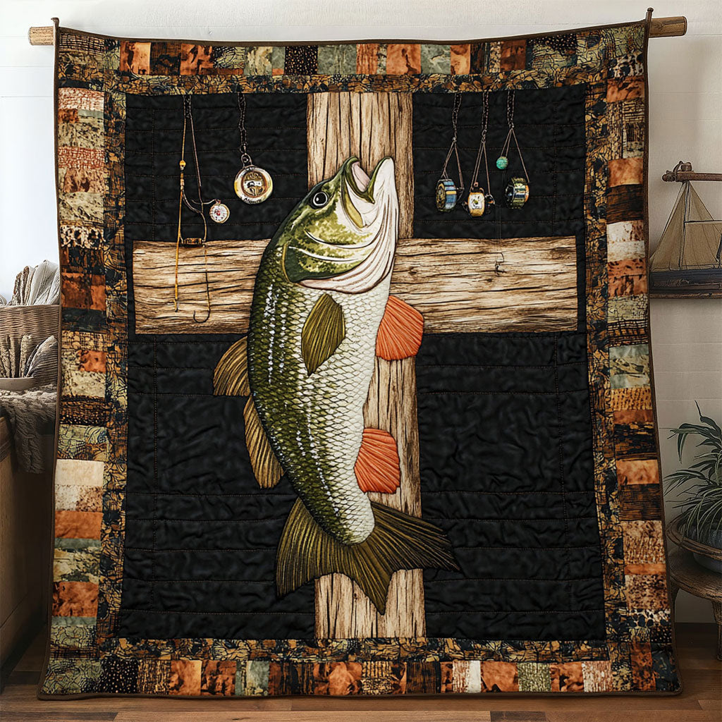 Bass Fish Timber Hook WN0412015CL Quilt