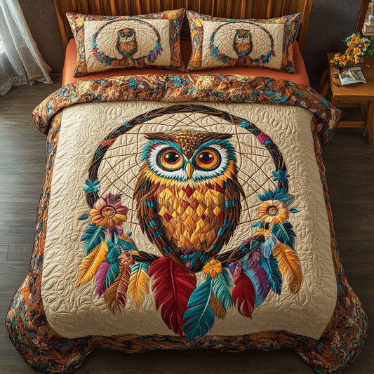 Dreamcatcher Native Owl WJ2305017CL Duvet Cover Set