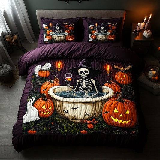 Midnight Chill Skeleton WN2008035CL Duvet Cover Set