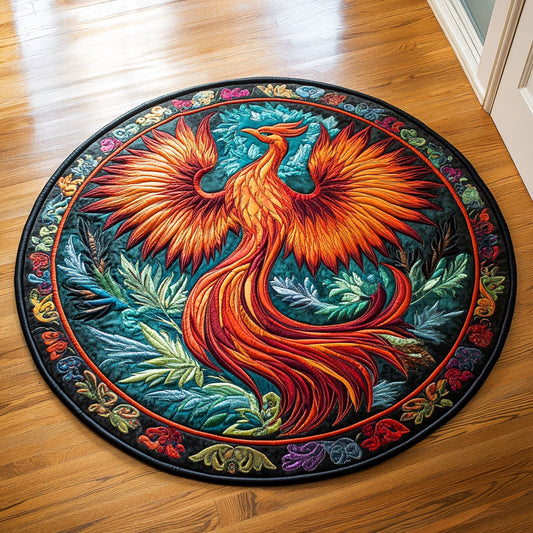 Rising Phoenix CP0707020CL Quilted Round Mat