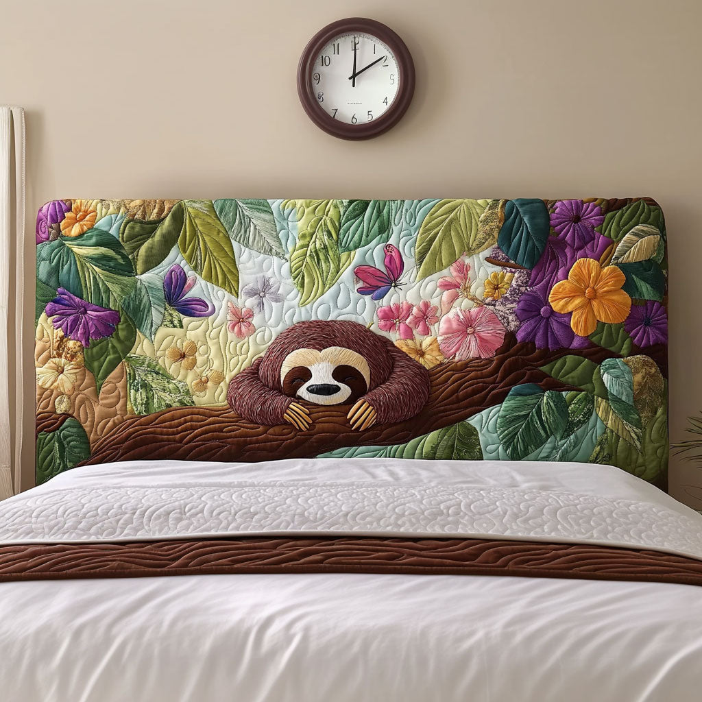 Chilling Sloth QA2812022CL Quilted Headboard Slipcover