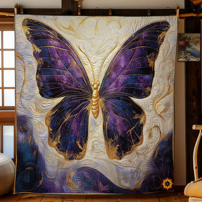 Majestic Purple Butterfly WY2612029CL Quilt