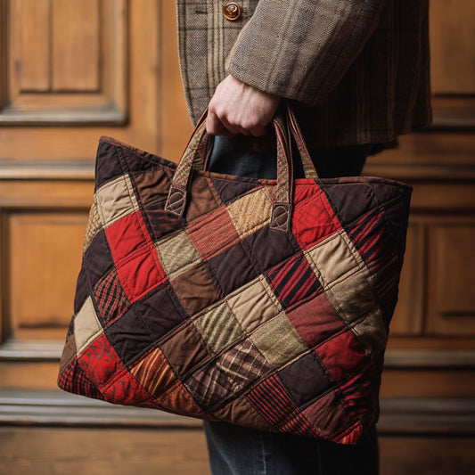 Redwood Patch WJ2309021CL Quilted Tote Bag