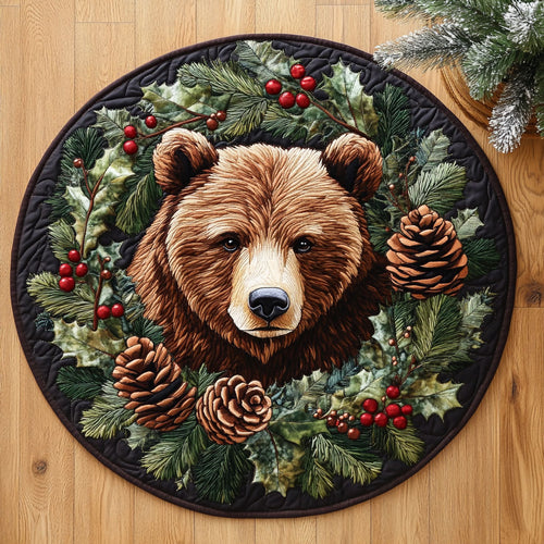 Brown Bear CW3105609CL Quilted Round Mat