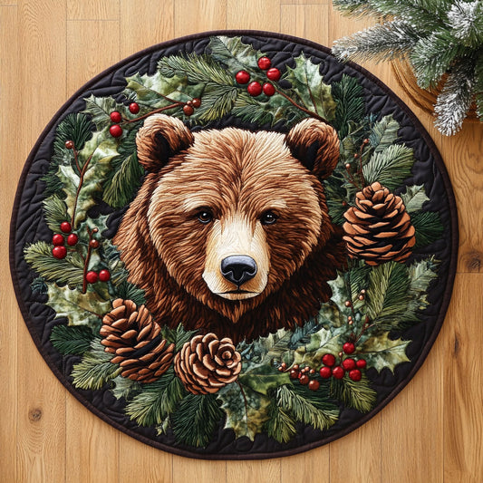 Brown Bear CW3105609CL Quilted Round Mat