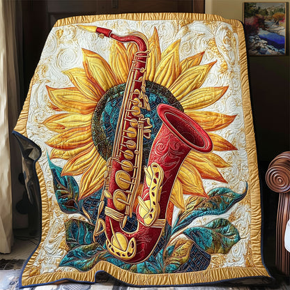 Sunflower Saxophone WY0801060CL Quilt