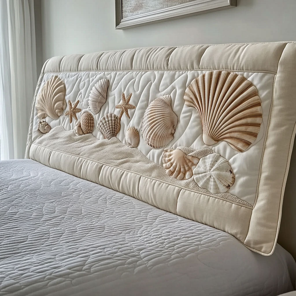Seashell Sand WN0501057CL Quilted Headboard Slipcover