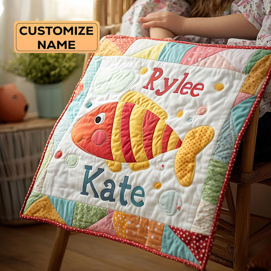 Bubbletail WJ2307005CL Personalized Baby Quilt