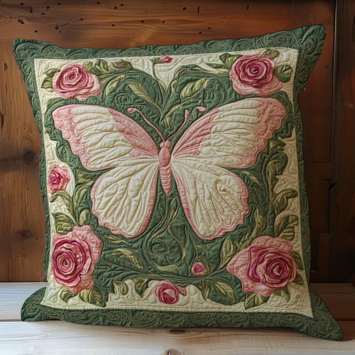 Butterfly In Rose Garden WY0602069CL Quilt Pillow Case