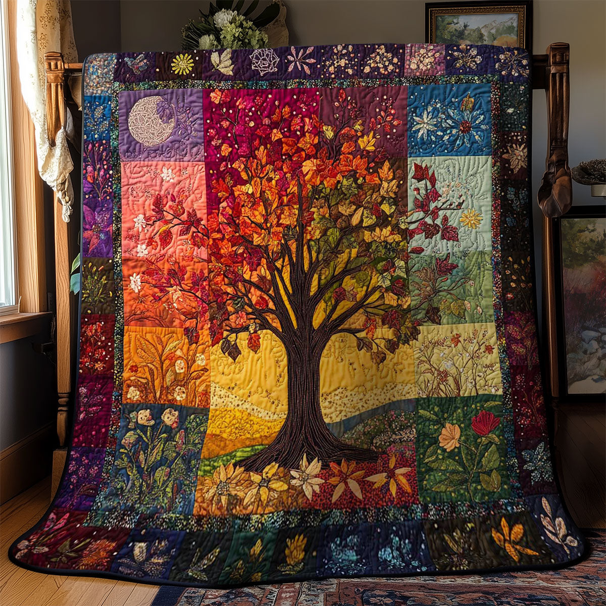 Rainbow Tree Of Life WN0301001CL Quilt