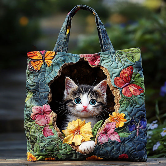 Garden Cat WN2609023CL Quilted Tote Bag