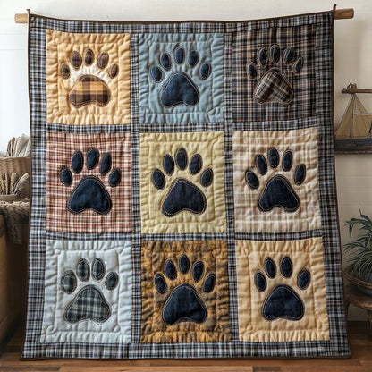 Rustic Dog Paw WN0605023CL Quilt