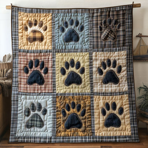 Rustic Dog Paw WN0605023CL Quilt