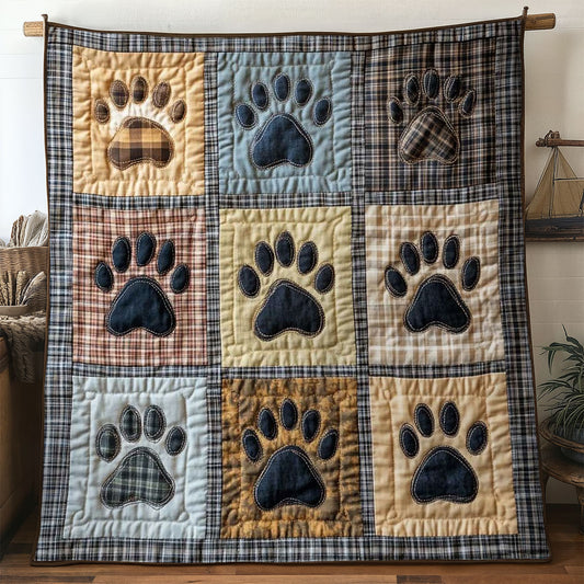 Rustic Dog Paw WN0605023CL Quilt