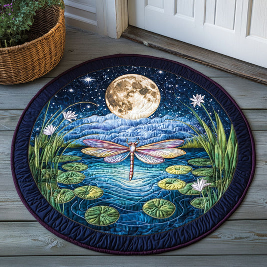 Dragonfly WX2005015CL Quilted Round Mat