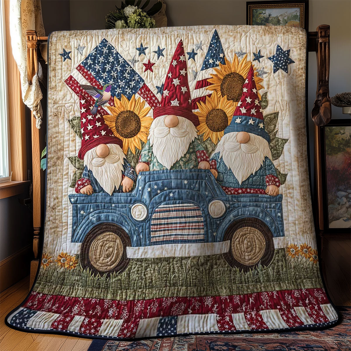 Rustic Gnome Patriot WN2811061CL Quilt