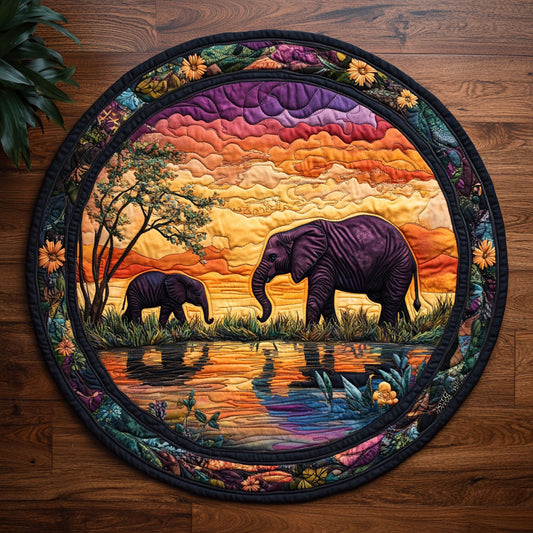 Momma Heart CM2804032CL Quilted Round Mat