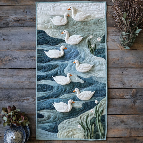 Tranquil Glide CP2904014CL Quilted Table Runner