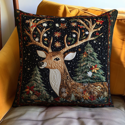 Christmas Deer WJ2211037CL Quilt Pillow Case