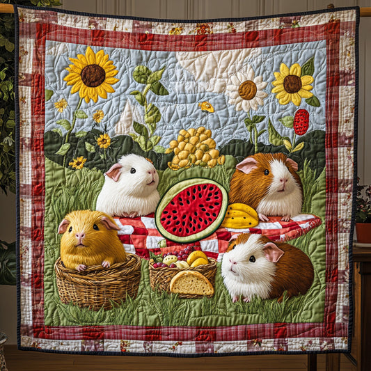 Guinea Pig Garden Party WY2308021CL Quilt