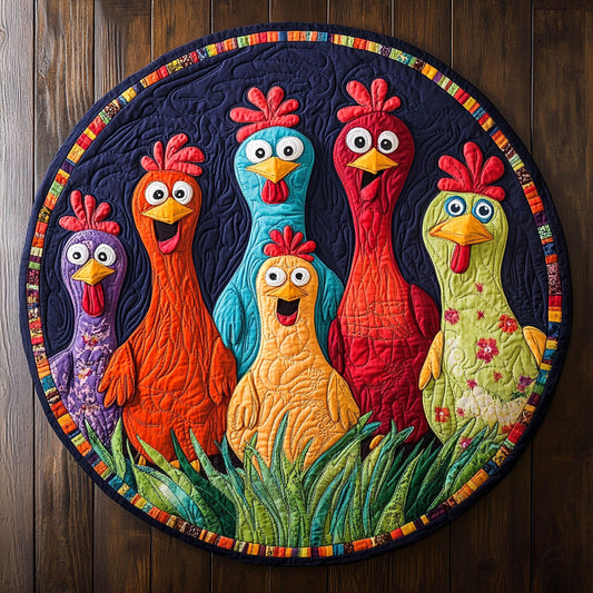 Coop of Colors CM2705018CL Quilted Round Mat