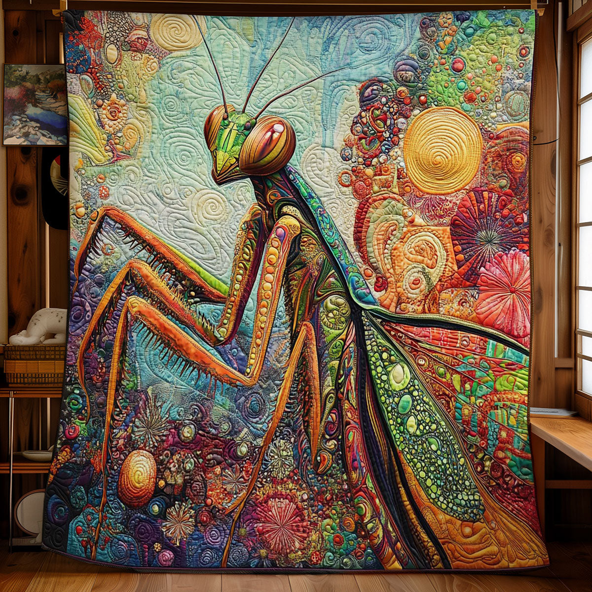 Mantis Portrait WY2001008CL Quilt