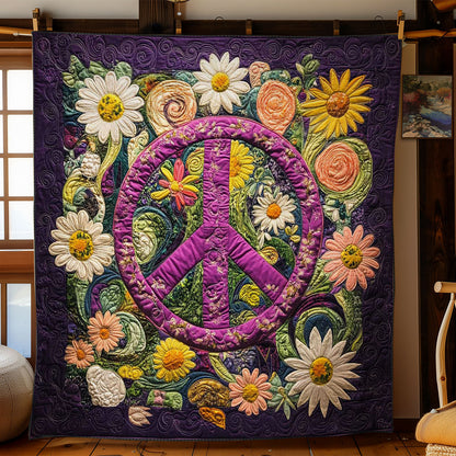 Purple Peace Garden WN2201001CL Quilt