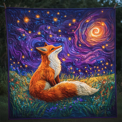 Fox Sitting In A Night Summer Meadow LT2109011CL Quilt