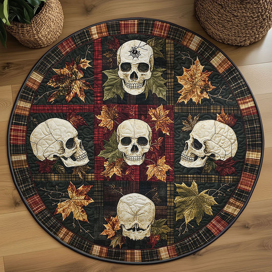 Ancient Skull WN2208001CL Quilted Round Mat