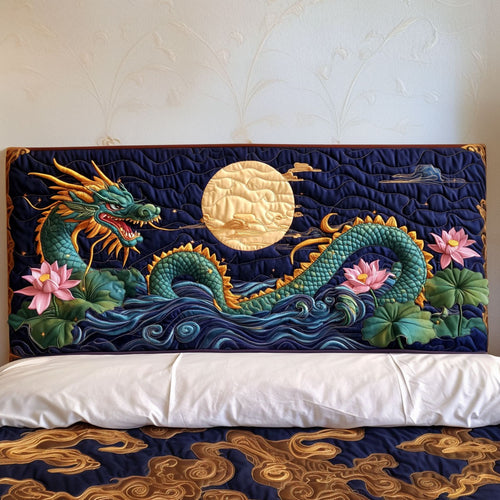 Moonlit Dragon KL3012031CL Quilted Headboard Slipcover
