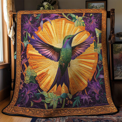 Glorious Hummingbird In Sun WY0602149CL Quilt