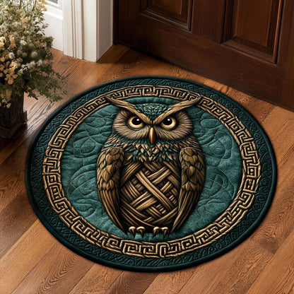 Elder Owl CP1311036CL Quilted Round Mat