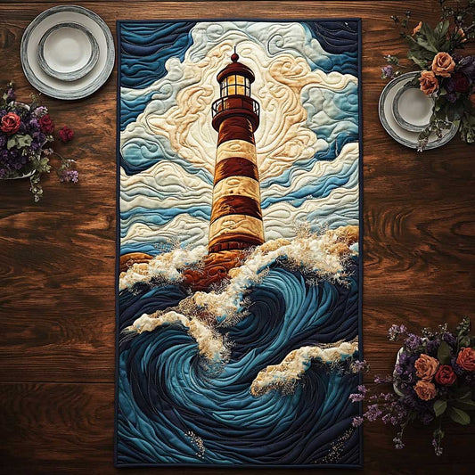 Magical Lighthouse CQ2504010CL Quilted Table Runner