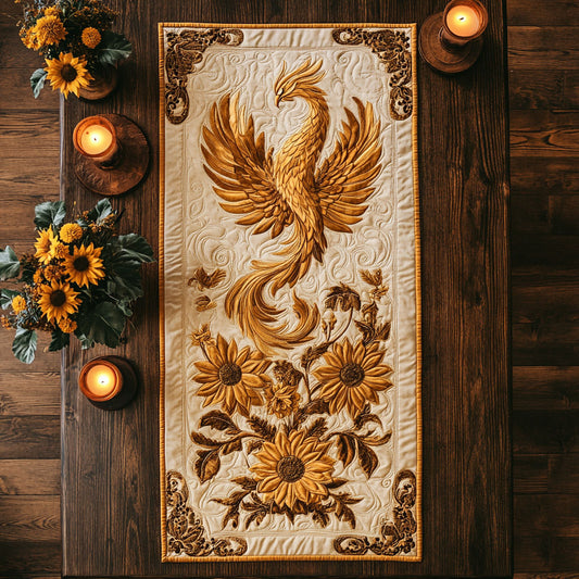 Phoenix Fire Blossom WN2107044CL Quilted Table Runner