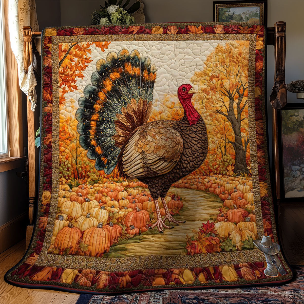 Harvest Turkey WN1511056CL Quilt