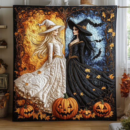Twin Witches Of Halloween WY2508012CL Quilt