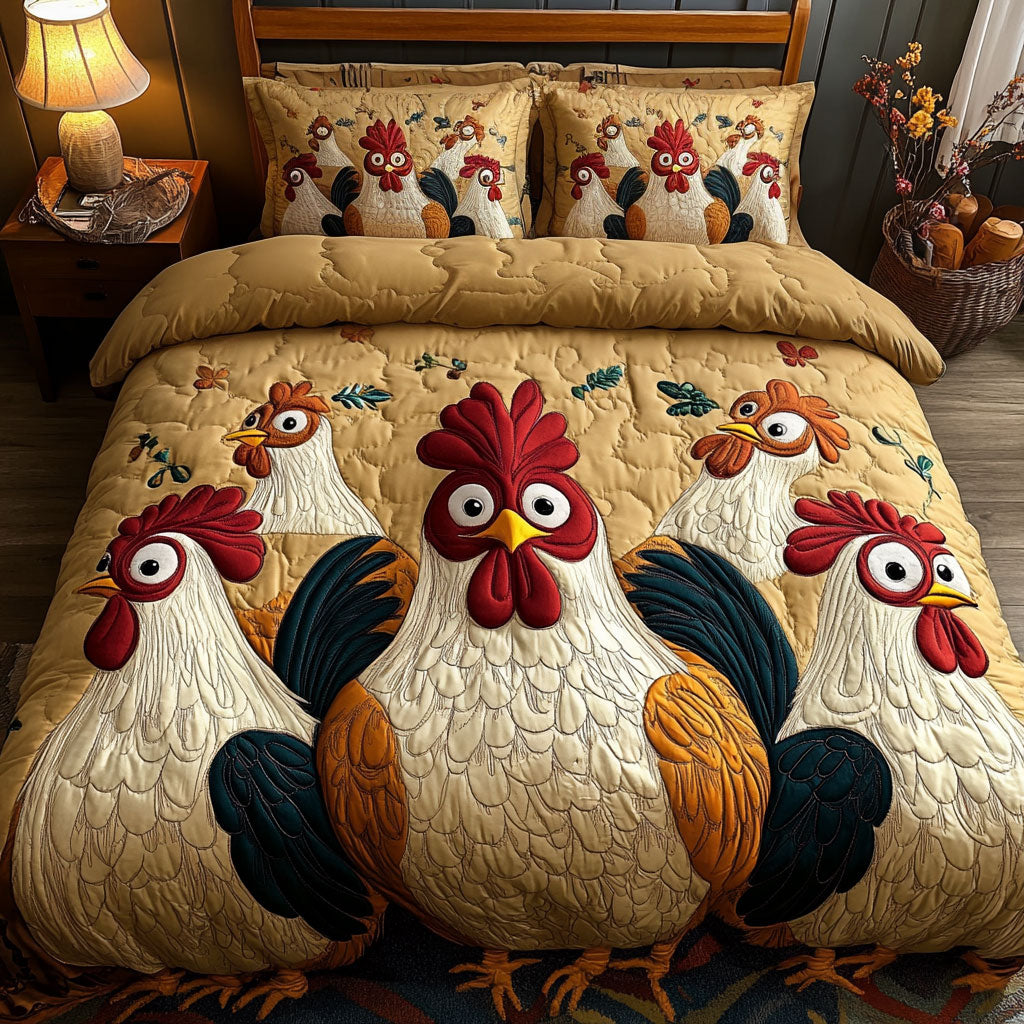 Funny Chicken WJ1403040CL Duvet Cover Set