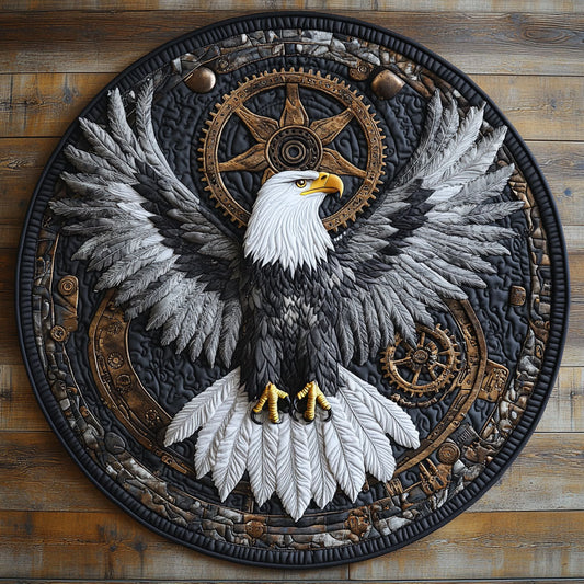 Mechanical Flight WY2108037CL Quilted Round Mat