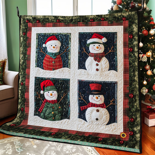 Christmas Snowman WJ1112010CL Quilt