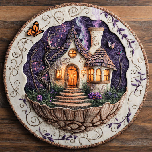 Shell House Dream WN0406044CL Quilted Round Mat
