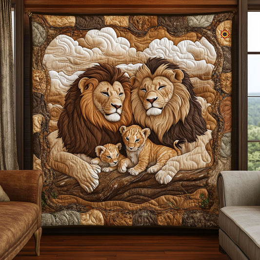 Lion Family WJ1211021CL Quilt
