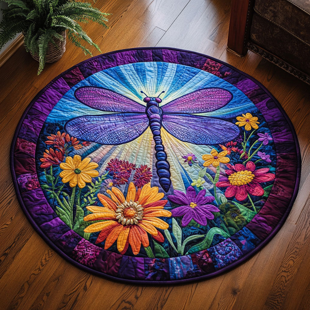 Flight of Light CM2804004CL Quilted Round Mat