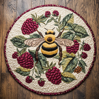 Berry Bee WY2904052CL Quilted Round Mat
