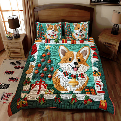 Christmas Corgi WJ1810027CL Duvet Cover Set