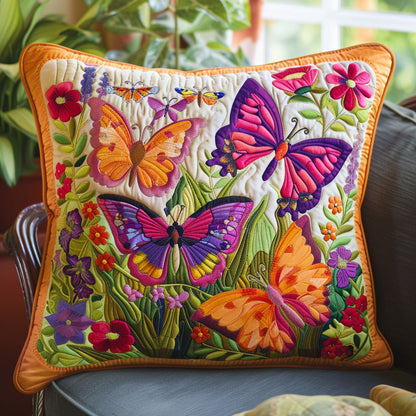 Flower Butterfly CW1501060CL Quilt Pillow Case