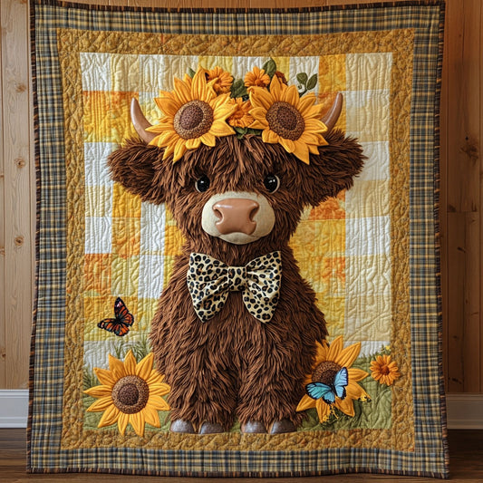 Sunflower Calf CP0707025CL Quilt