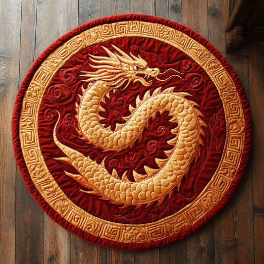 Golden Serpent CP1607035CL Quilted Round Mat