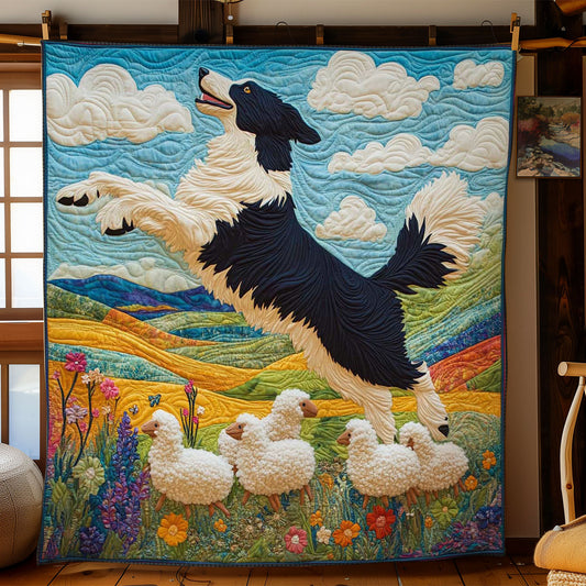 Border Collie And Lambs WN0601094CL Quilt